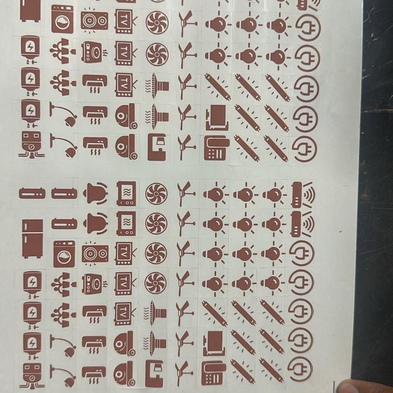 Gold Switch Stickers