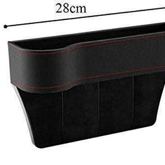 Seat Pockets PU Leather Car Console Side Organizer Pack of 1