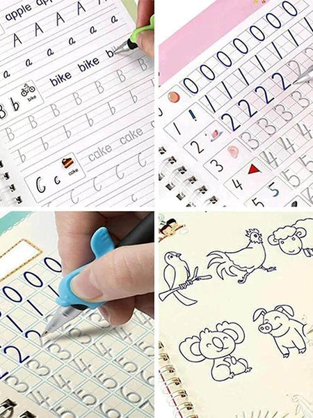 Sank Magic Practice Copybook (4 BOOKS,1 PEN,1 GRIP,10 REFILL)