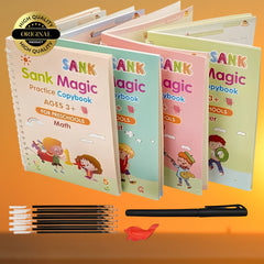 Sank Magic Practice Copybook (4 BOOKS,1 PEN,1 GRIP,10 REFILL)
