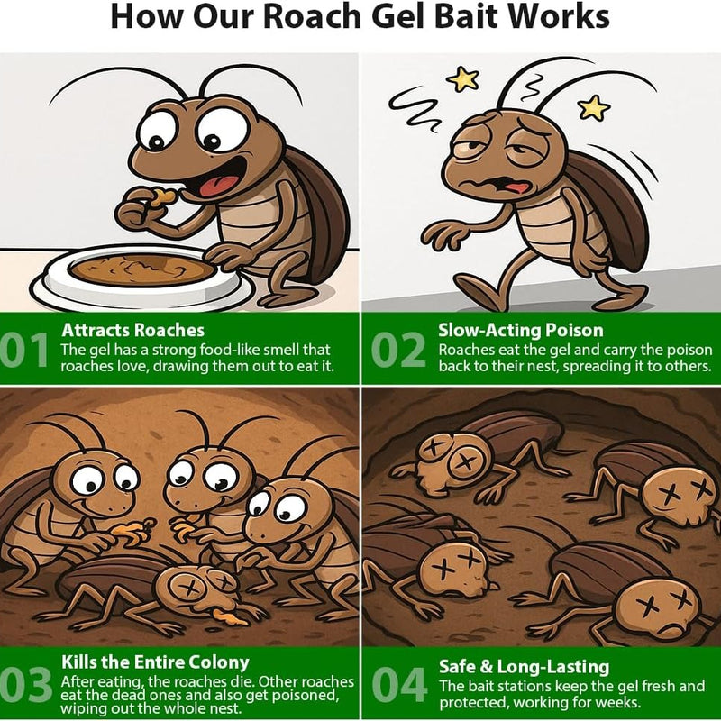 Cockroach Killer Powder Gel (Pack of 24pc)