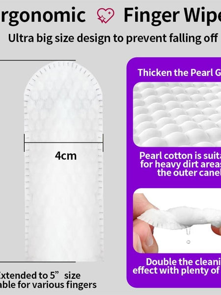 Disposable Dental Finger Wipes For Pets