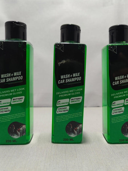 Wash and Wax Car Shampoo 200ml (Pack of 3)