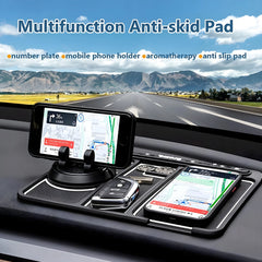 CAR DASHBOARD MAT - ANTI-SLIP W/ PHONE HOLDER & CONTACT DISPLAY