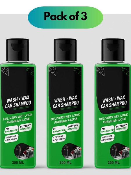 Wash and Wax Car Shampoo 200ml (Pack of 3)