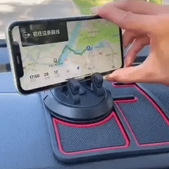 CAR DASHBOARD MAT - ANTI-SLIP W/ PHONE HOLDER & CONTACT DISPLAY