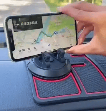 CAR DASHBOARD MAT - ANTI-SLIP W/ PHONE HOLDER & CONTACT DISPLAY