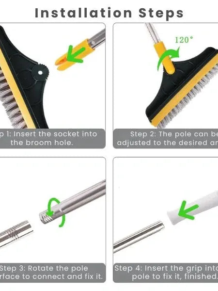 2-in-1 Floor Cleaner Brush with Wiper |🔥Flat 50% Savings🔥