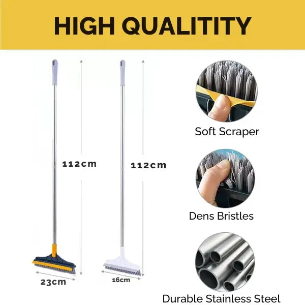 2-in-1 Floor Cleaner Brush with Wiper |🔥Flat 50% Savings🔥