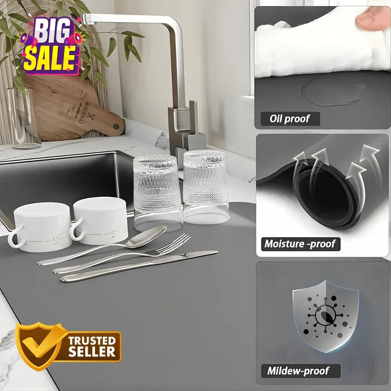 Quick-Dry, Anti-Slip Base Kitchen Mat | 🔥BUY 1 & GET 1 FREE🔥