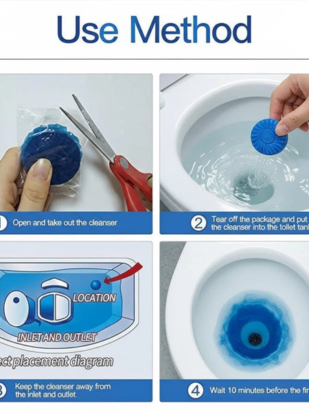 Blue Bubble Cleaner Toilet Cleaner Tablet Pack of 1 (10pc)