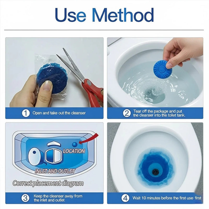 Blue Bubble Cleaner Toilet Cleaner Tablet Pack of 1 (10pc)