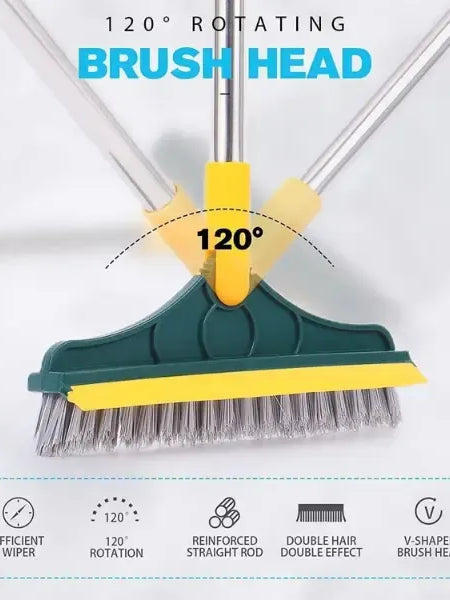 2-in-1 Floor Cleaner Brush with Wiper |🔥Flat 50% Savings🔥