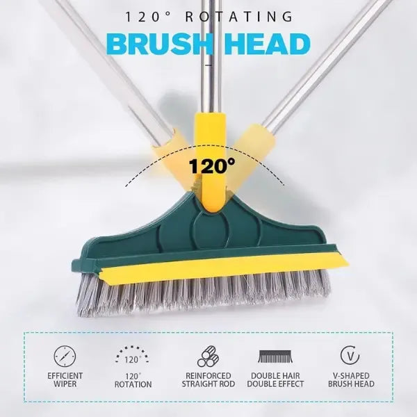 2-in-1 Floor Cleaner Brush with Wiper |🔥Flat 50% Savings🔥